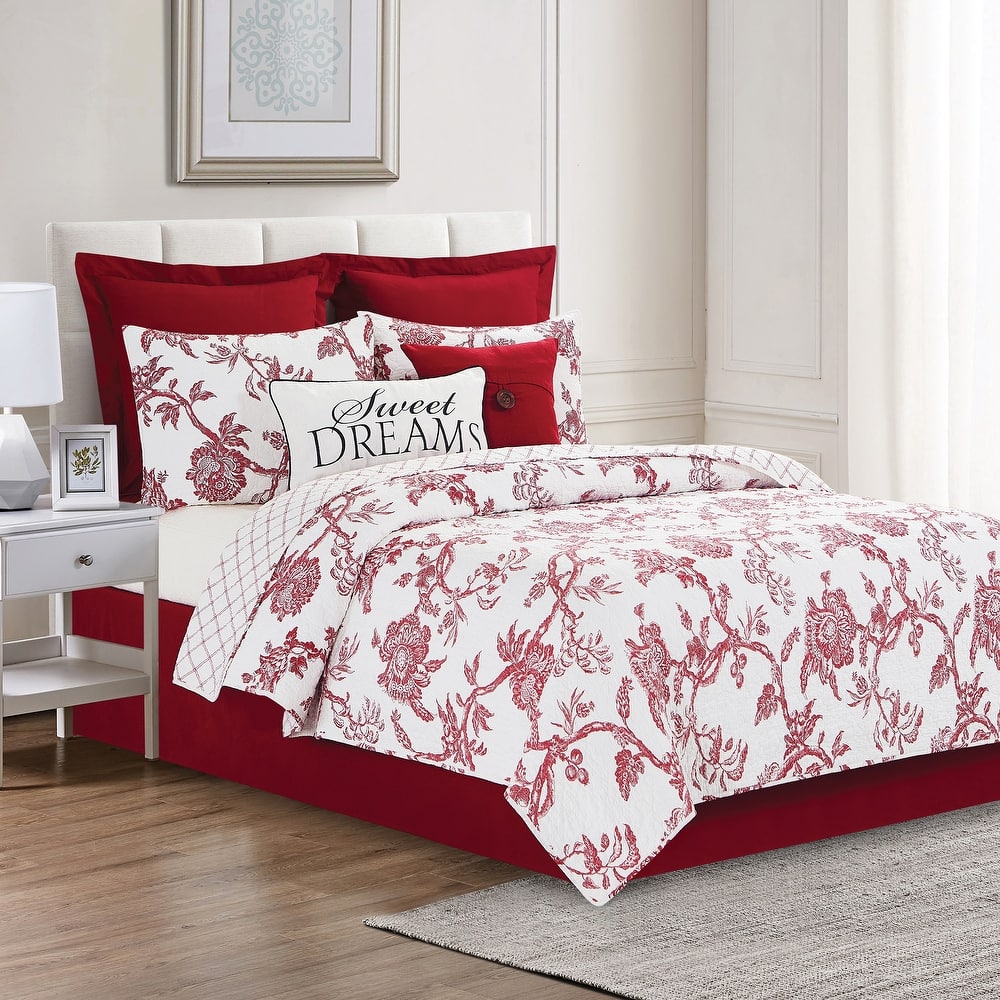 Arcadia Cotton Quilt Set - Reversible and Machine Washable