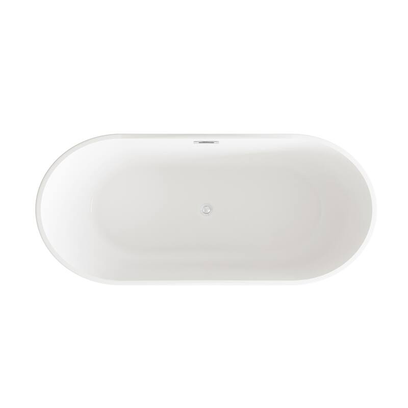 Melisande Bathtub in Glossy White
