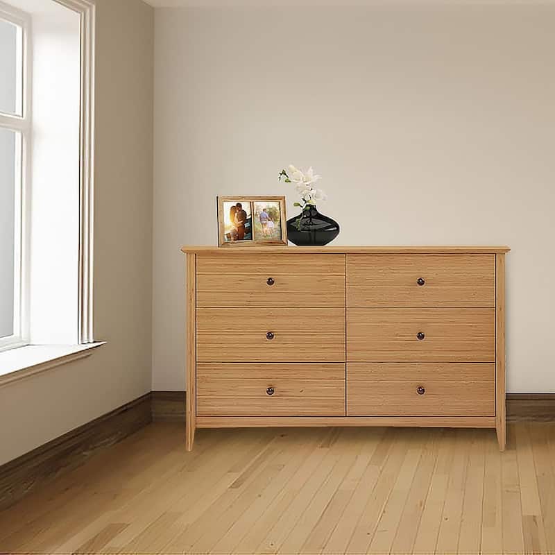 Willow Six Drawer Dresser, Caramelized