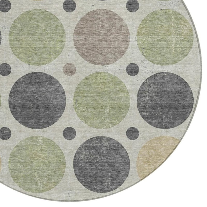 HomeRoots Geometric Transitional Rectangle Outdoor Rug