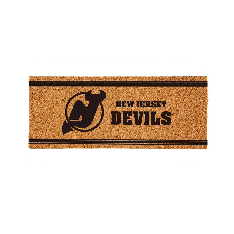 New Jersey Devils Monochrome Indoor/Outdoor Coir Door Mat