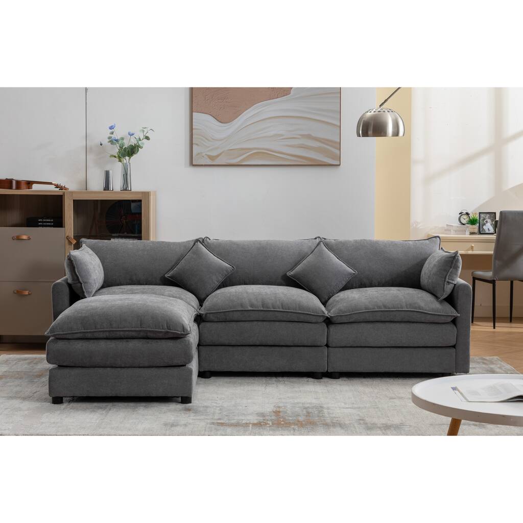 Modern L-Shaped Sectional Sofa