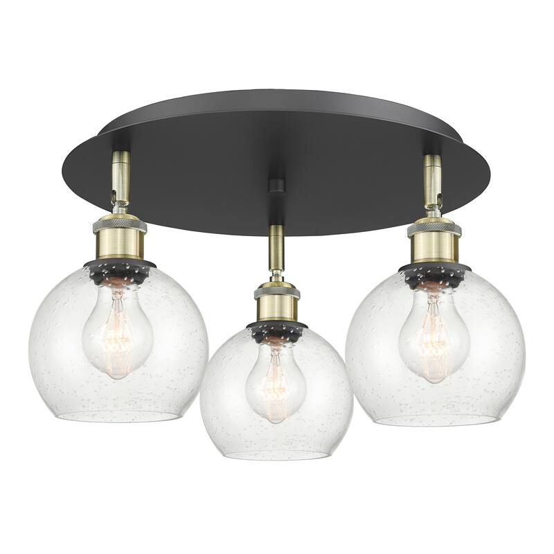 Innovations Lighting Athens - 3 Light 18" Flush Mount