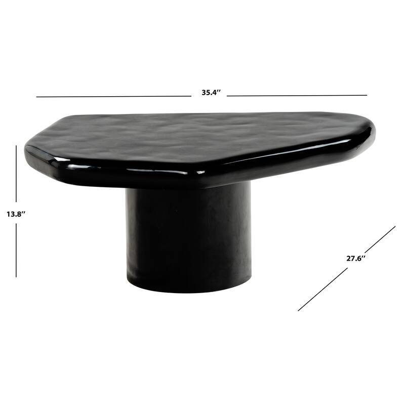 SAFAVIEH Couture Rhianna Concrete Coffee Table - 35"W x 28"D x 14"H