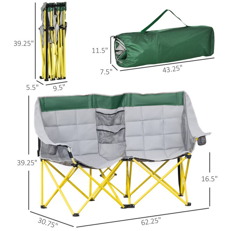 Outsunny Loveseat Style Camping Chair (Excluding the table)