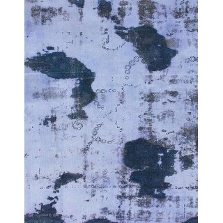 Ahgly Company Machine Washable Abstract Azure Blue Area Rugs - Bed Bath ...