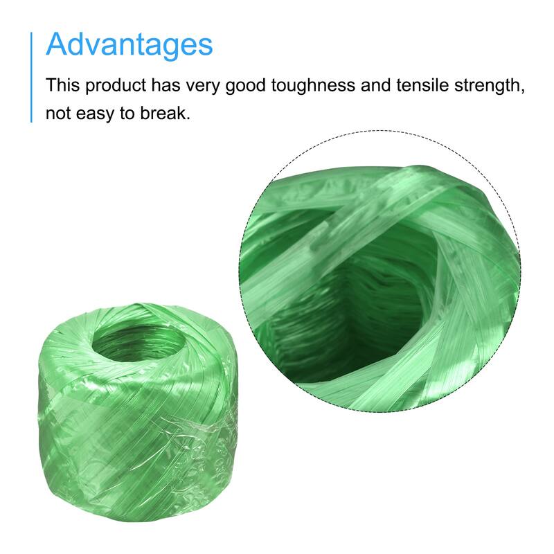 Polyester Nylon Plastic Rope Twine Bundled for Packing ,100m Green 1Pcs