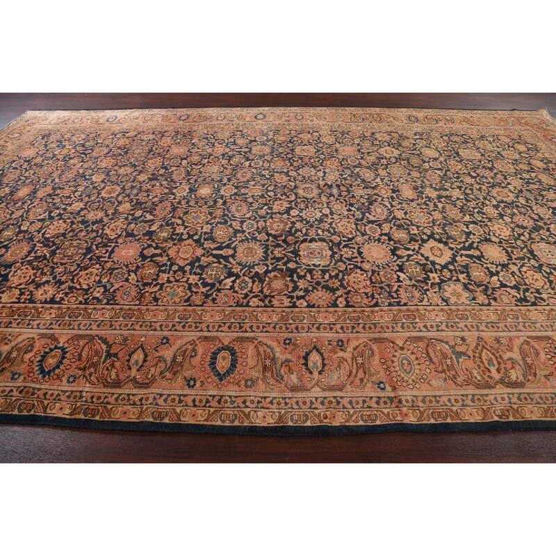 Pre-1900 Antique Malayer Persian Area Rug Handmade Large Wool Carpet - 10'4" x 16'9"