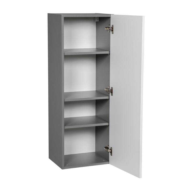 24" x 42" Wall Cabinet-Single Door-Grey - 24 x 42 x 12