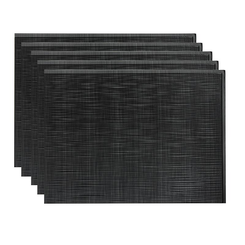 FASÄDE Ripple Decorative Vinyl Backsplash Panel - 5 Pack - Brushed Onyx