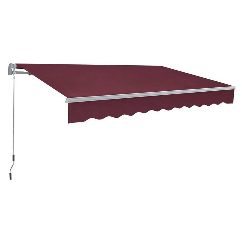 MCombo Patio Awning 12x8 Feet Sunshade Canopy for Manual Retractable Awnings, 4664