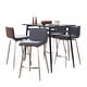 preview thumbnail 30 of 32, Porch & Den Naldi-Mason Swivel 5-Piece Counter Height Dining Set