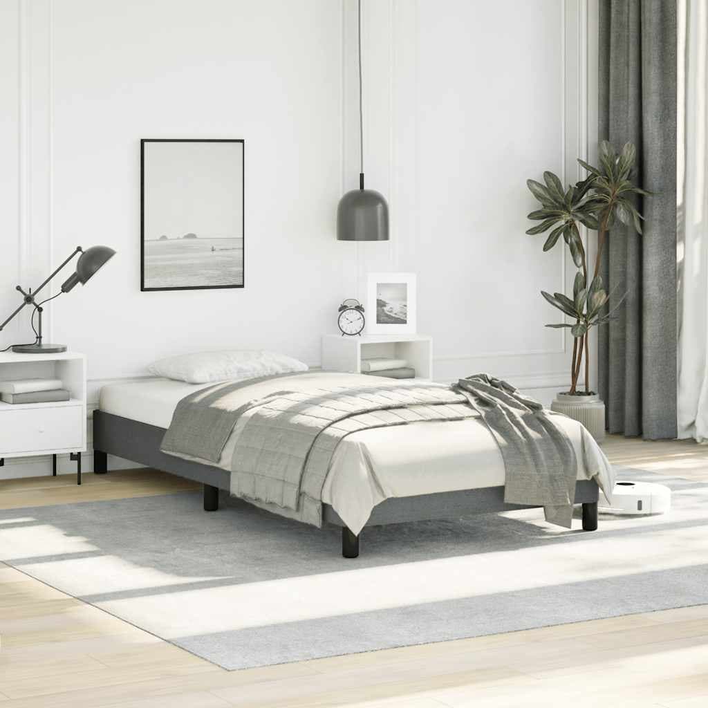 vidaXL Bed Frame, Fabric, No Mattress