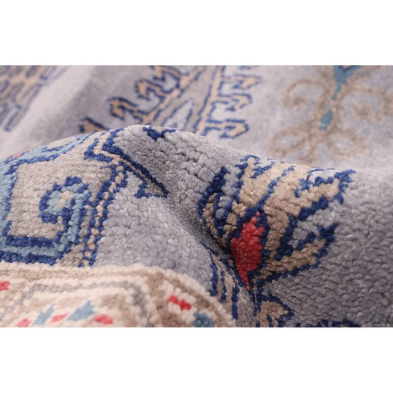 ECARPETGALLERY Hand-knotted Jules Serapi Light Denim Blue Wool Rug - 8'10 x 11'8