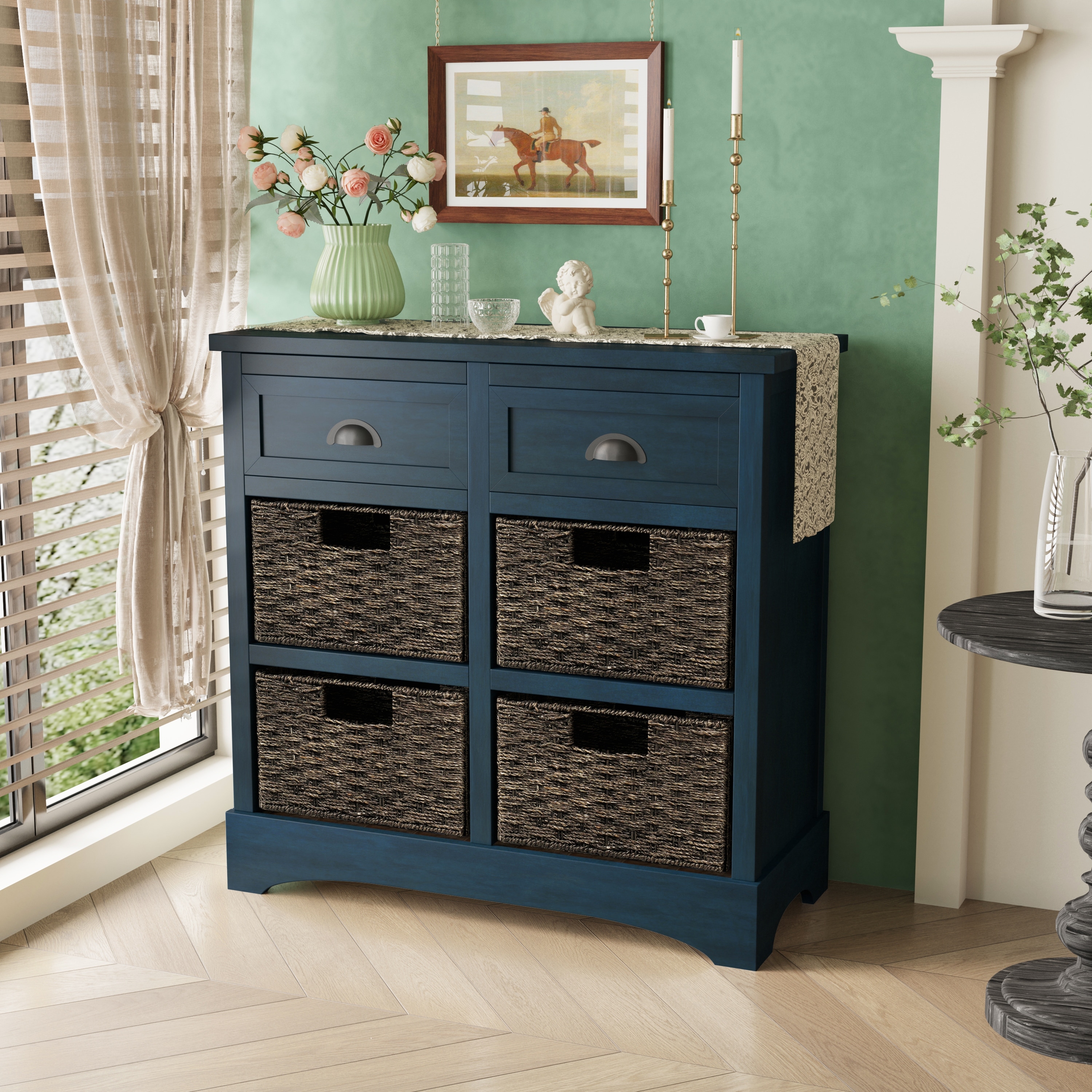 https://ak1.ostkcdn.com/images/products/is/images/direct/7b5398e09d796e5e3d668f01afe9d55c1c3d3c18/Rustic-Storage-Cabinet-with-Two-Drawers-and-Four-Classic-Rattan-Basket-for-Dining-Room-Living-Room.jpg