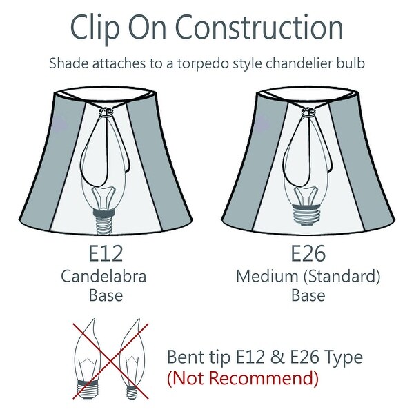 white clip on lamp shade