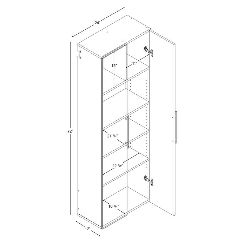 Prepac HangUps 24-inch Large Storage Cabinet