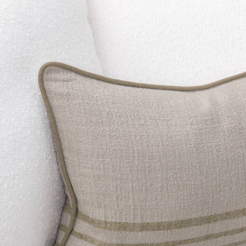 Villa by Classic Home Newport Linen Fabric Throw Pillow