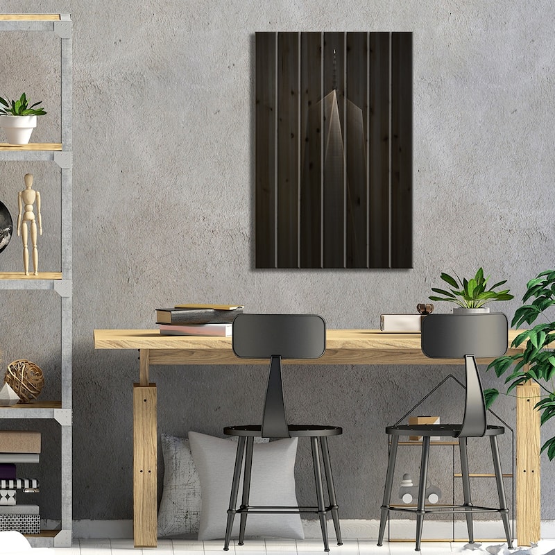 The One World Trade Center Print On Wood by Sebastien Del Grosso - Multi-Color