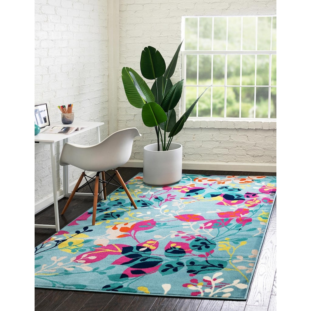Contemporary Chorisia Collection Area Rug