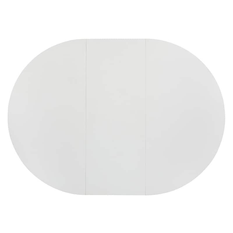 Magnussen Home Charleston White Dove Extendable 48" Round Dining Table - 48''W x 48''D x 30''H