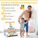preview thumbnail 7 of 7, MDF Wooden Kids Walker with Xylophone, Adjustable Handle and Activity Toys - 11.5" L x 13.5" W x 16" H