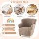 preview thumbnail 29 of 28, Costway Sherpa Kids Sofa with Solid Rubber Wood Legs for Boys & Girls - See Details