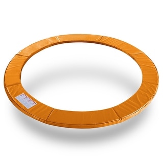 ExacMe Trampoline Pad Replacement, Round Safety Spring Cover 10 12 14 15 16 Foot, Orange