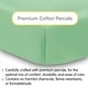 preview thumbnail 31 of 33, BreathableBaby Cotton Percale Fitted Sheet, For 52" x 28"/132 x 71 cm Crib & Toddler Bed Mattress, Solids (2-Pack)