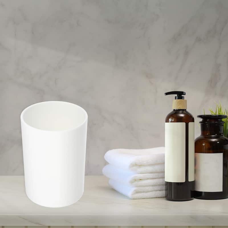 2pcs Bathroom Toothbrush Tumblers PP for Kitchen 4.05"x2.91"