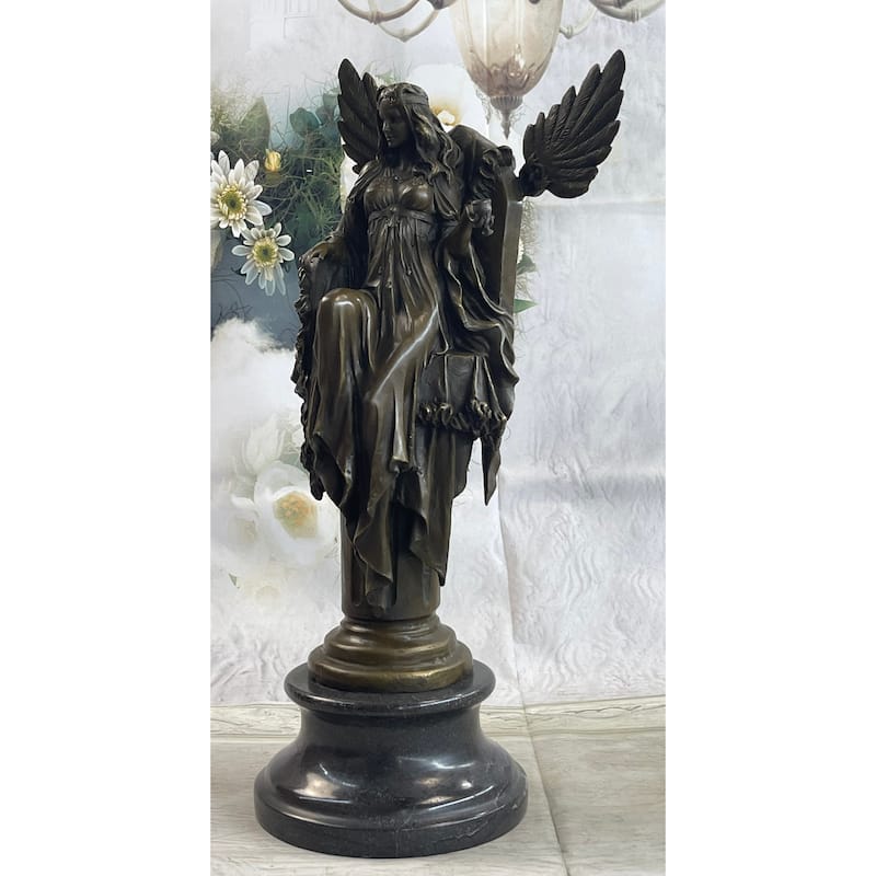 Signed Original Artwork By Cesaro Cleopatra Egyptian Goddess Bronze Sculpture