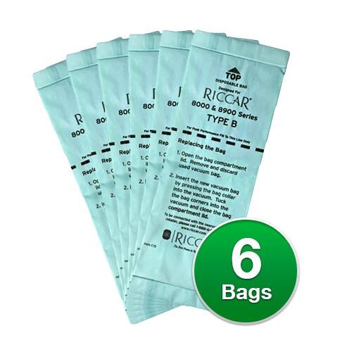Riccar Type B Genuine HEPA Vacuum Bags For 8600 Uprights Vacuums 6