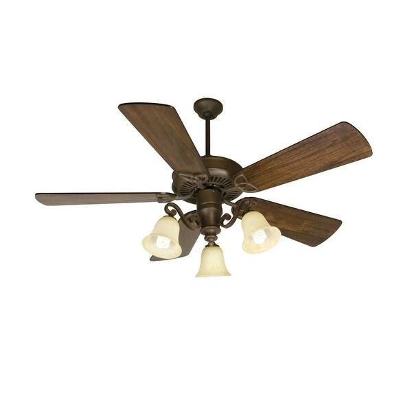 Shop Craftmade K10674 Cxl 54 5 Blade Energy Star Indoor Ceiling Fan Blades And Light Kit Included Aged Bronze Overstock 13056415