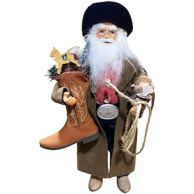 20 inch Cowboy with Leather Boot - brown