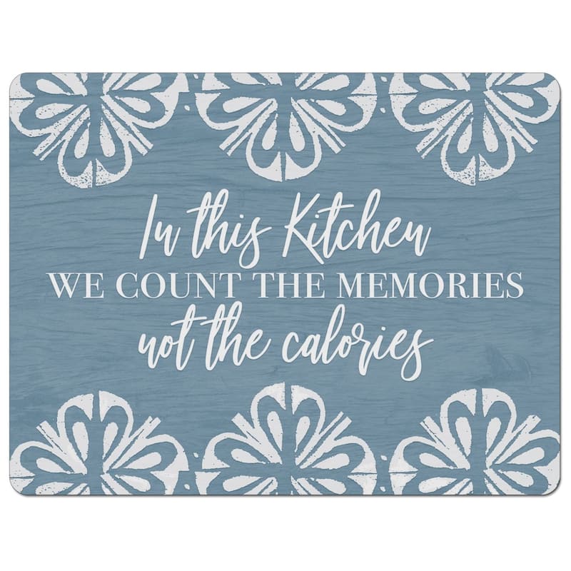 Counting Memories Flexible Plastic Cutting Board Mat 15" x 11.5", Made in the USA, Decorative, Flexible, Easy to Clean - Single - Multi