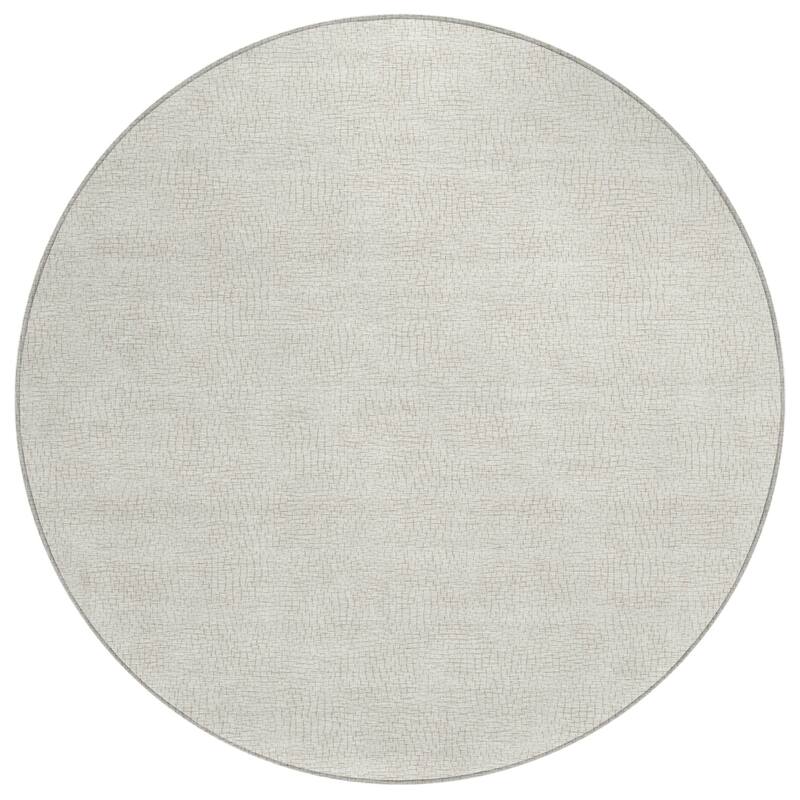 Machine Washable Indoor/ Outdoor Solid Causal Chantille Rug