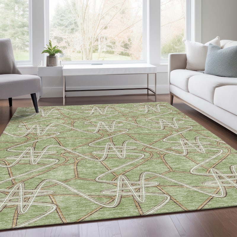 Premium Washable Super Soft Modern Maze Mayfield Rug