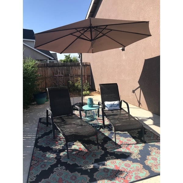 Top Product Reviews For Costway 10 Hanging Umbrella Patio Sun Shade Offset Outdoor Market W T 15633694 Overstock