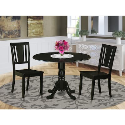 Round Dinette Set - Kitchen Table with 4 Chairs - Modern Dining Table Set