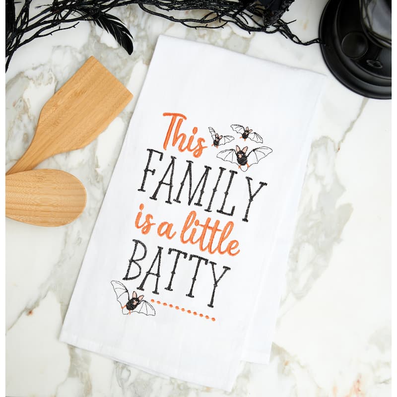 Batty Family Flour Sack Kitchen Towel