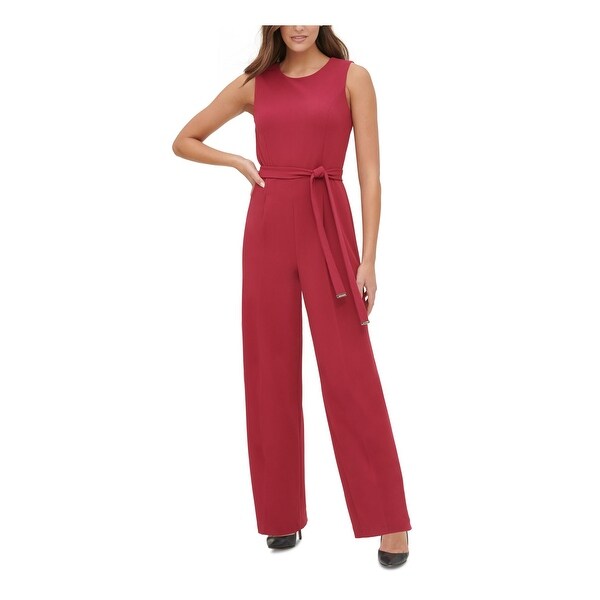 TOMMY HILFIGER Womens Red Sleeveless