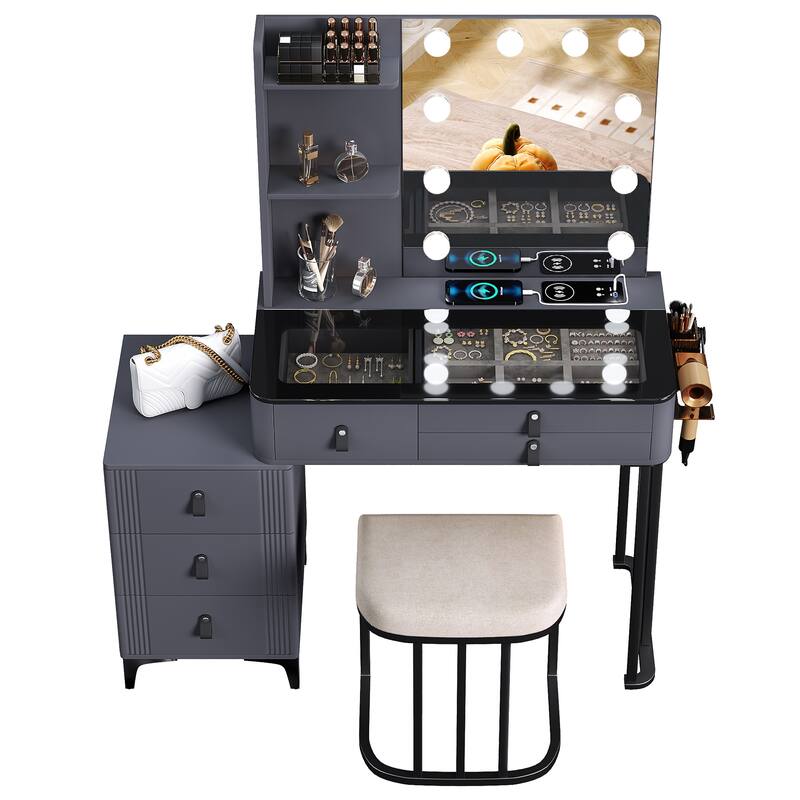 Makeup Vanity with 3 Lighting Colors