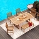 preview thumbnail 28 of 30, Cambridge Casual Caterina 6-Piece Teak Outdoor Extendable Dining Set
