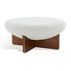 preview thumbnail 5 of 4, SAFAVIEH Couture Tailor Round Ottoman