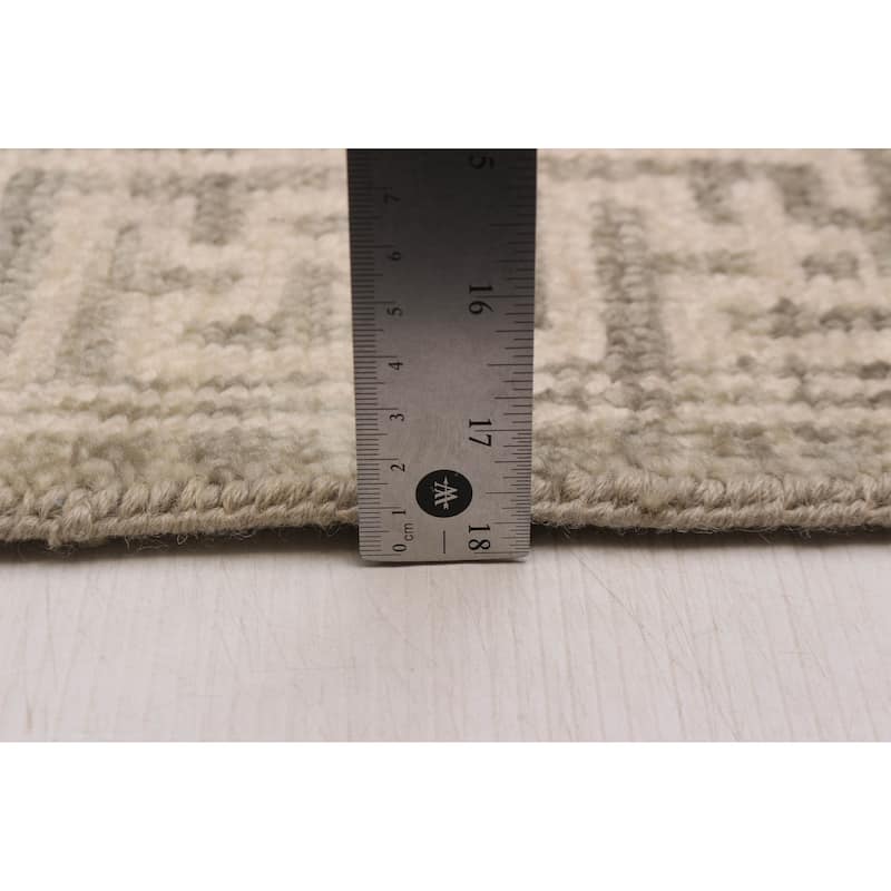 ECARPETGALLERY Hand-knotted Mamluk Taupe Wool Rug - 4' x 6'
