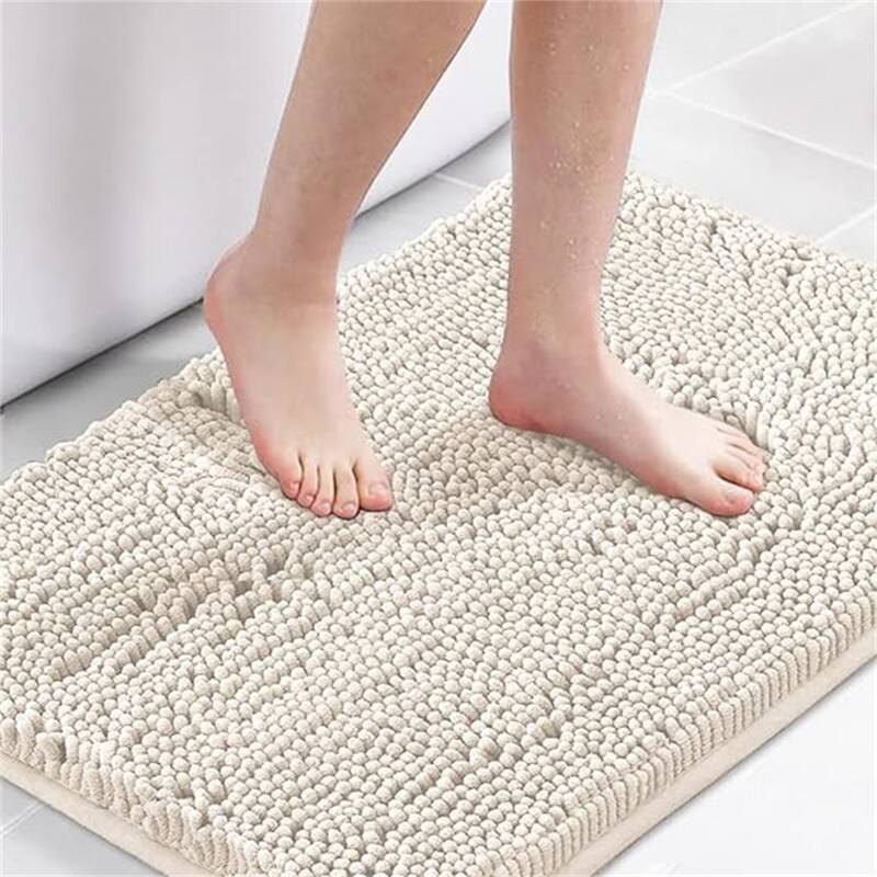 Bath Mat Bathroom Rug - Ivory - 20" x 32"