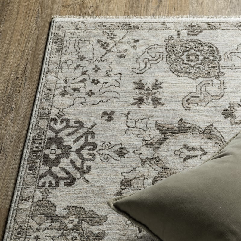 Style Haven Cádiz Floral Persian Ivory/Grey Area Rug