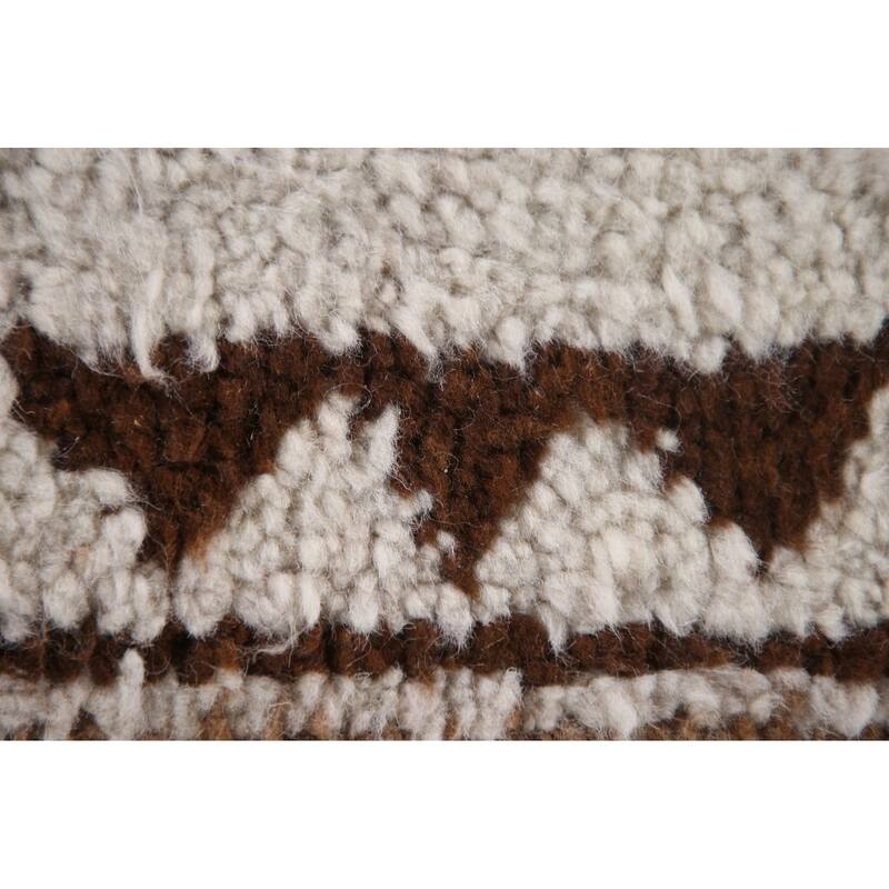 Natural Dye Tribal Anatolian Runner Rug Hand-knotted Wool Carpet - 3'3"x 11'11"