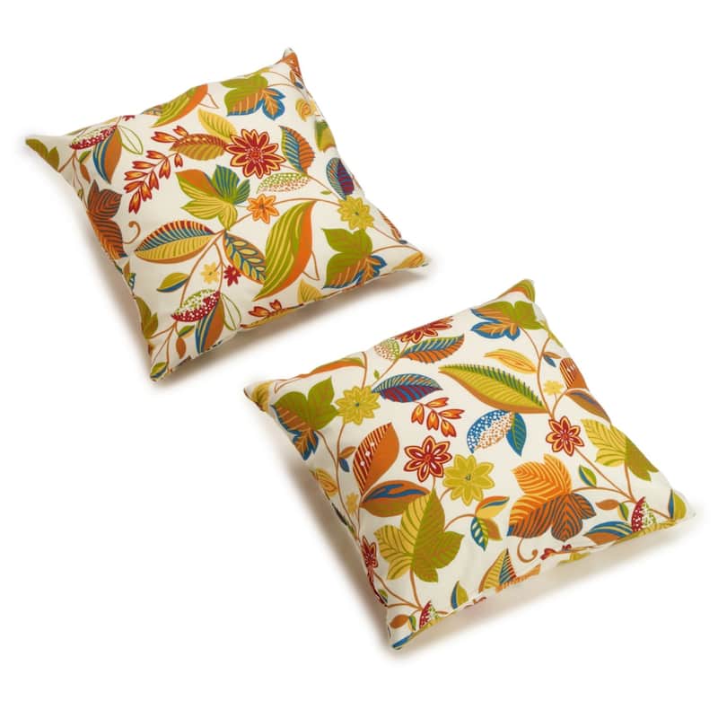 17-inch All-weather Outdoor Throw Pillows (Set of 2, Multiple Patterns) - Skyworks Multi