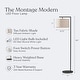 preview thumbnail 28 of 46, Brightech Montage Modern 60 in. Contemporary Arc LED Color Adjusting Floor Lamp with White Fabric Drum Shade